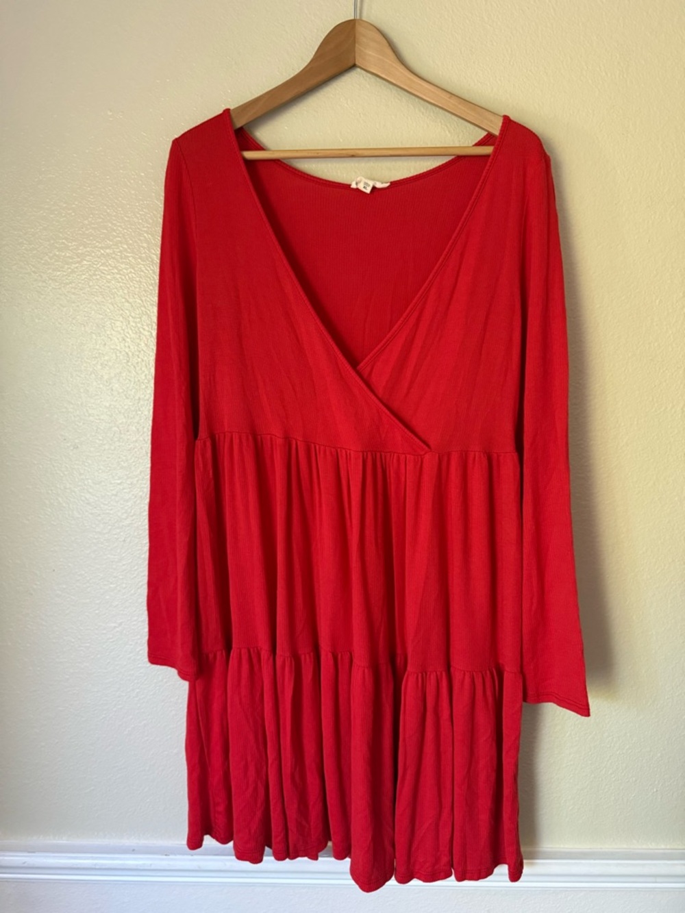 ❇️See You Monday Red Ribbed Dress 2 for $22❇️